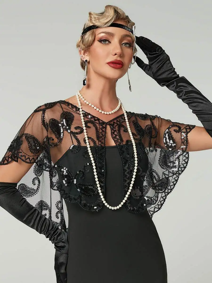 

Retro Beaded iny Women's awl Versatile Little Jaet ort Outerwear Summer Season Five-Quarter Sve Length