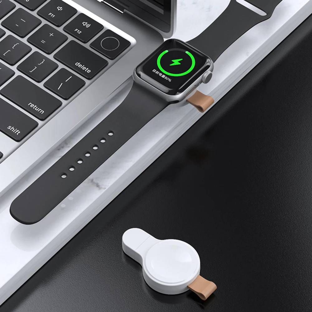 Magnetic Wireless Charger Mini Portable Charger Charging Dock Station Watch Charger for Apple Watch 8 7 6 5 4 3 2 1 SE