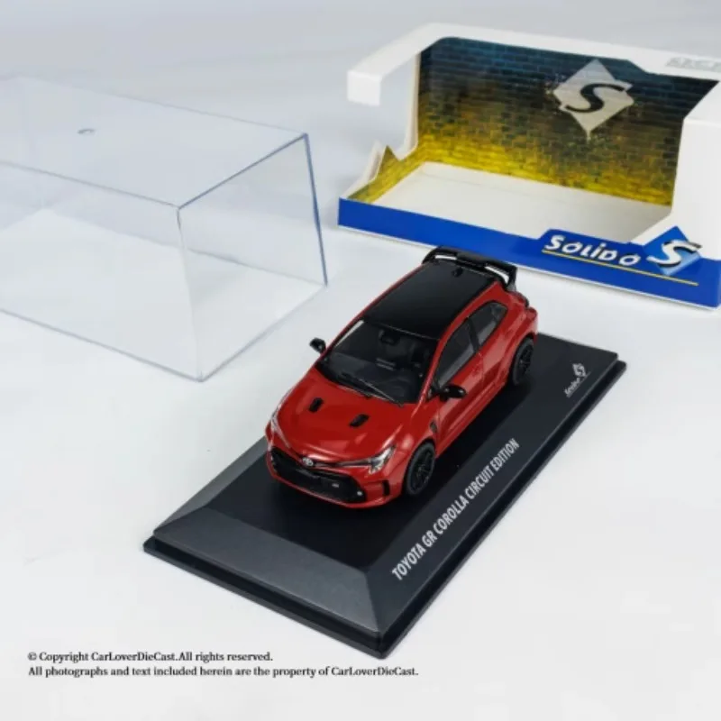 

Литой под давлением Solido, масштаб 1:43, Toyota Corolla GR, красный, 2023, модель автомобиля из сплава, Коллекционная игрушка, подарок, сувенир, украшение для дисплея