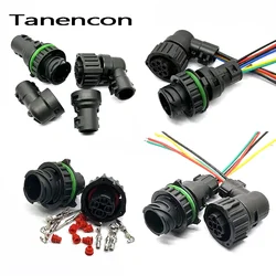 Conector de transmisión de tubería de coche, enchufe de válvula solenoide inversa redonda automotriz de 4/7 pines 1- 967325 -1 para Sinotruk 1- 967402 -1