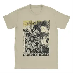 Radiohead T Shirt Men 100% Cotton Vintage T-Shirts Round Collar Tees Short Sleeve Tops Gift