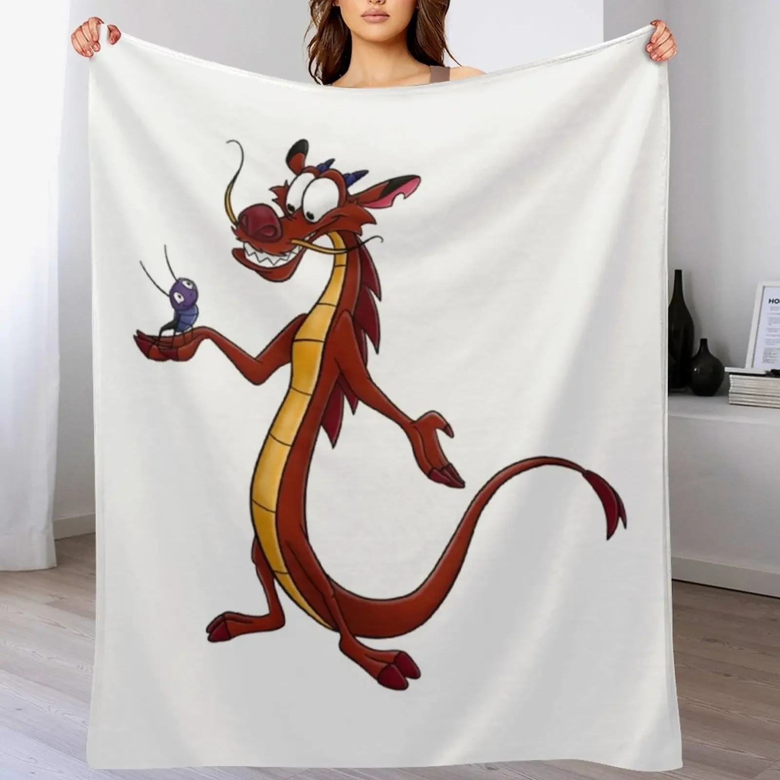 

Mushu and Cricket Throw Blanket Summer blankets ands Thermal Plaid on the sofa Blankets