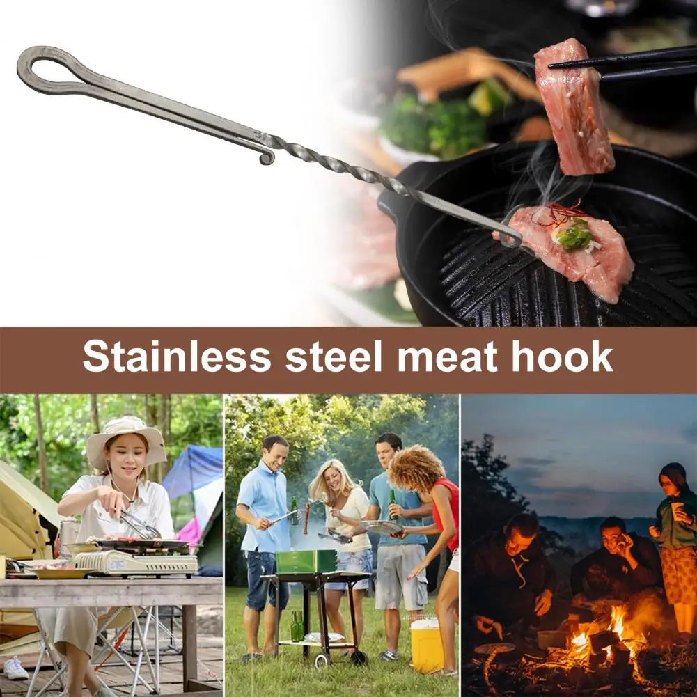 Wytrzymały obracacz do żywności Wytrzymały grill do żywności Hak do mięsa do grillowania żeber Kurczak Warzywa Trwały grill do odcinania