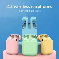2025New i12 TWS Wireless Bluetooth Headset with Mic In-Ear Stereo Earbuds Fone Bluetooth Earphones Sports Gaming Headphones
