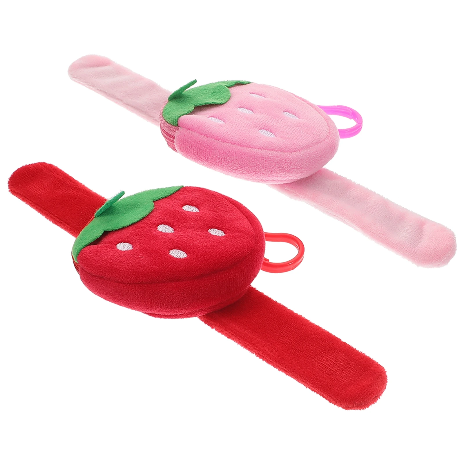 

2 Pcs Strawberry Pants Circle Favour Wrist Band Kids Slap Bracelets for Child Themed Snap Adults