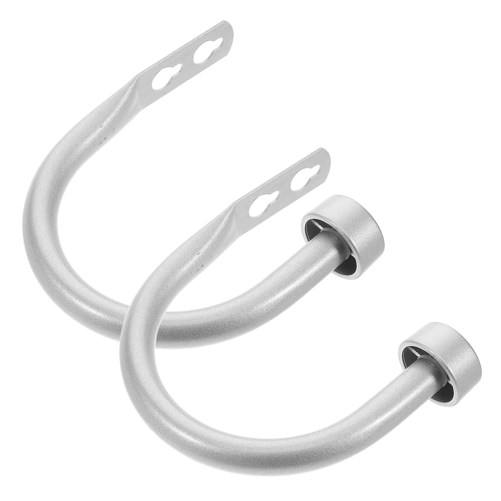 

2Pcs U-Shaped Hooks Iron Curtain Tiebacks Minimalist Design Aesthetic Hook Easy Installation Ideal for Bedrooms