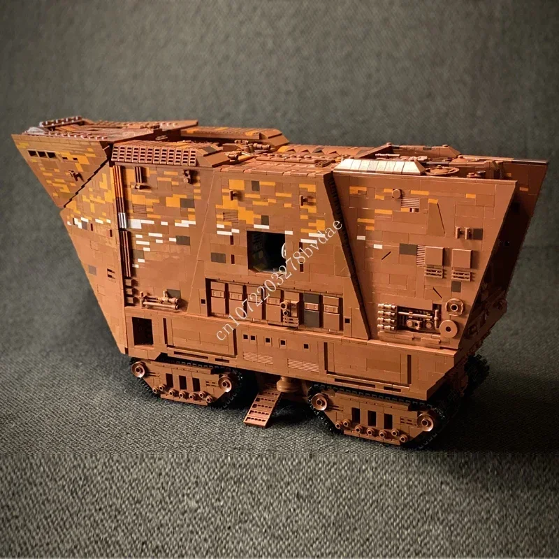 7346PCS MOC Raum Schlacht UCS Sandcrawler Modell Benutzerdefinierte Puzzle Technologie DIY Kreative Montage Kinder Spielzeug Geschenke