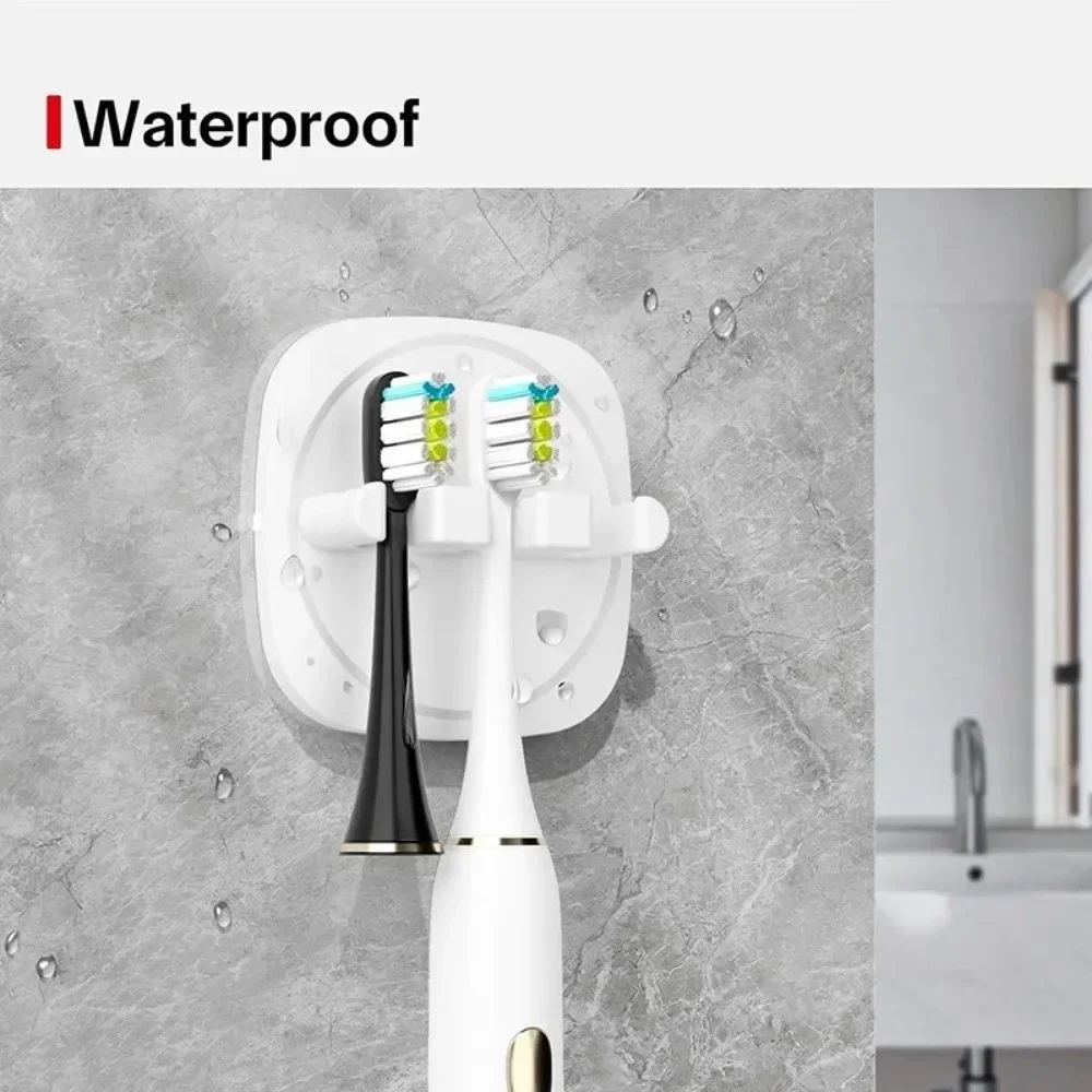 Halter für elektrische Zahnbürstenköpfe, selbstklebender, wasserdichter Zahnbürstenhalter, verschleißfester, an der Wand montierter Zahnbürstenständer – Detail 4