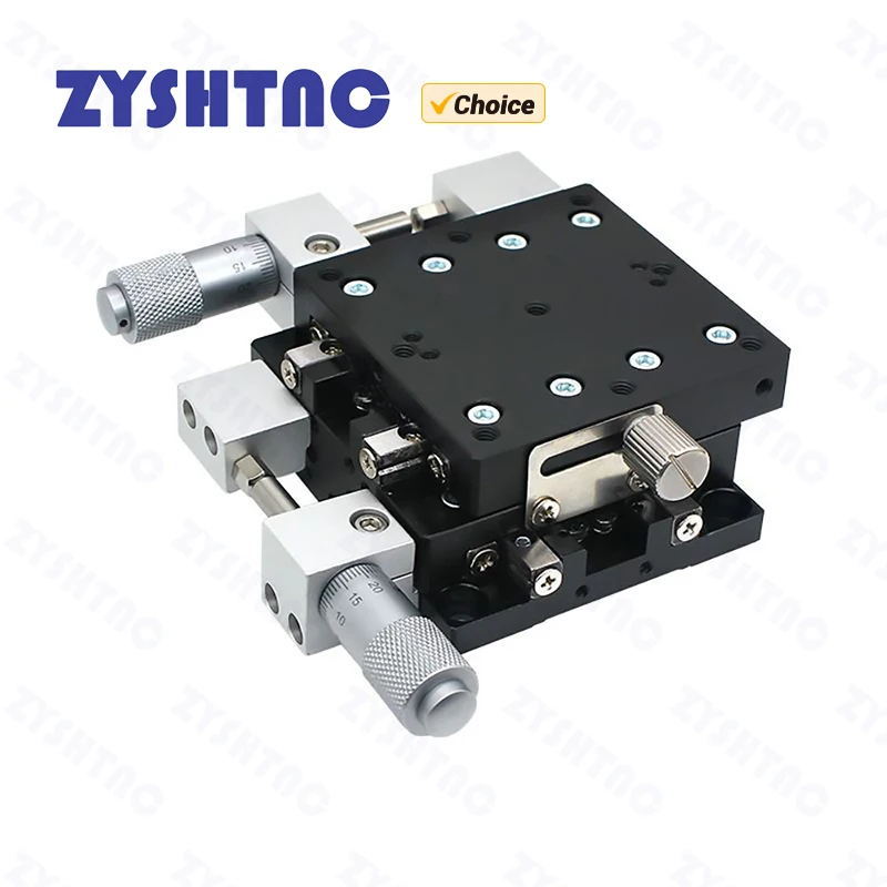 XY axis 40*40CM 60*60CM optical Slide Trimming Station Manual Displacement Platform Linear Stage Sliding Table LY40-LM LY60-LM