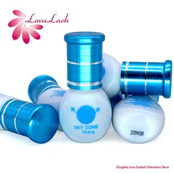 1 bottle Sky Zone Glue Eyelash Extension 5g Korea Eyelash Low Irritation False Lash Adhesive Beauty Shop Supplies Makeup Tools