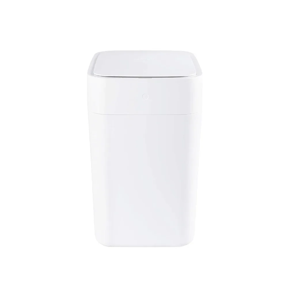 

Automatic Trash Can for Kitchen, Large Garbage Bin, Self-Sealing and Self-Changing Litter Bins, White Wastebasket, 4.1 Gallon