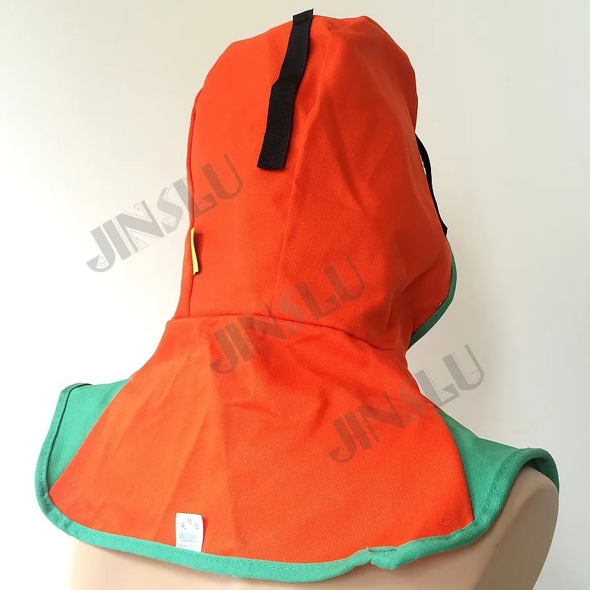 

JINSLU Orange Welding Cap Safety Head Protecting Welding Helmet Durable Flame-Resistant Fire Retardant