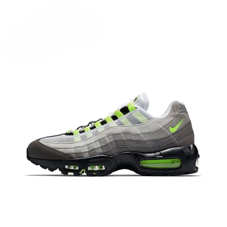 Nike Air Max 95 Running Shoes for Men and Women Unisex Green Gray