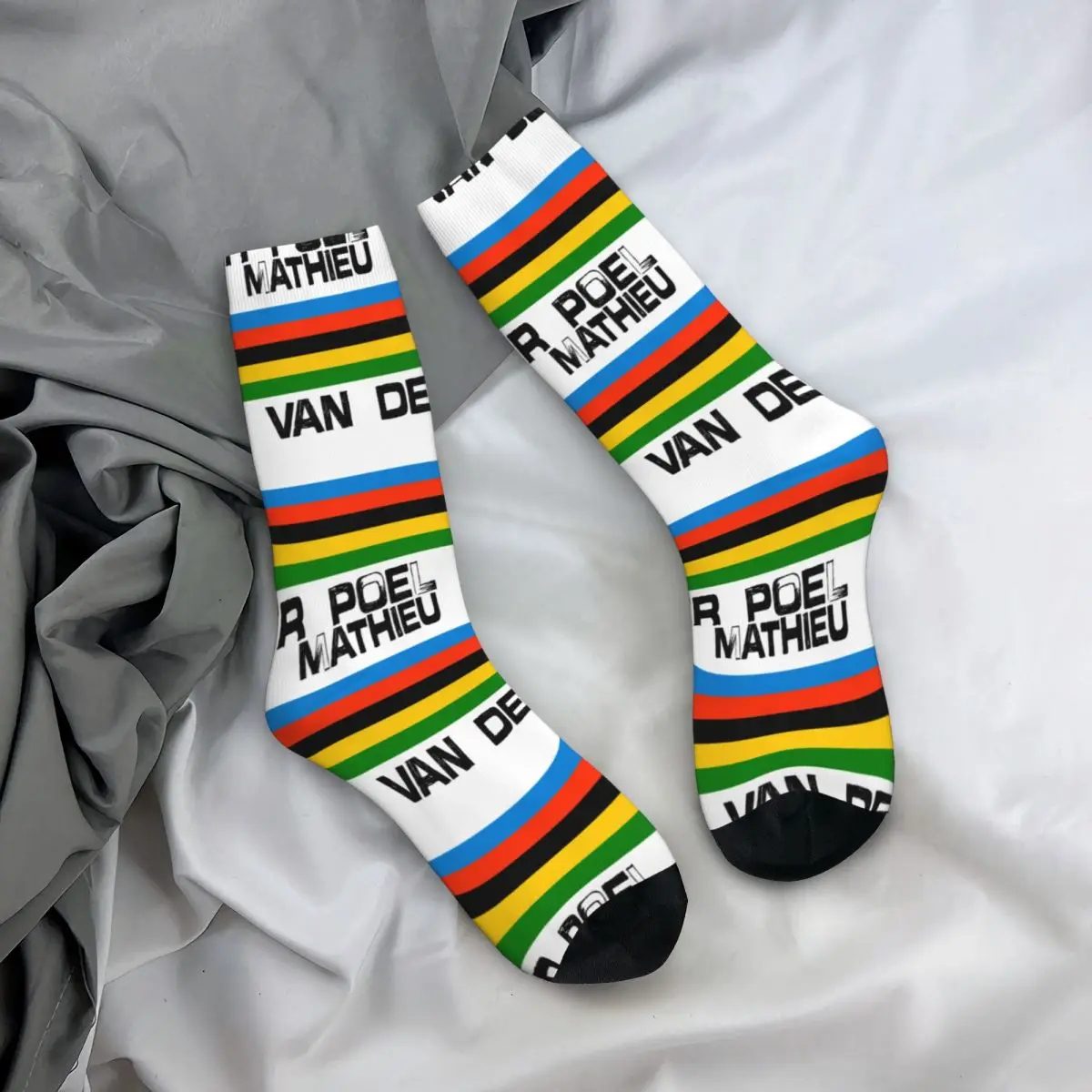 Female Van Der Poel Mathieu Socks Super Soft Fashion Socks Novelty Merchandise Middle TubeCrew Socks Best Gift Idea