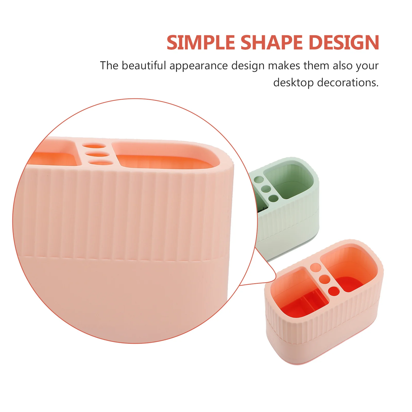 

2pcs Pen Holders Plastic Storage Baskets For Desktop Stationery Organizers Office School Supplies Pencil Makeup Brush Containers