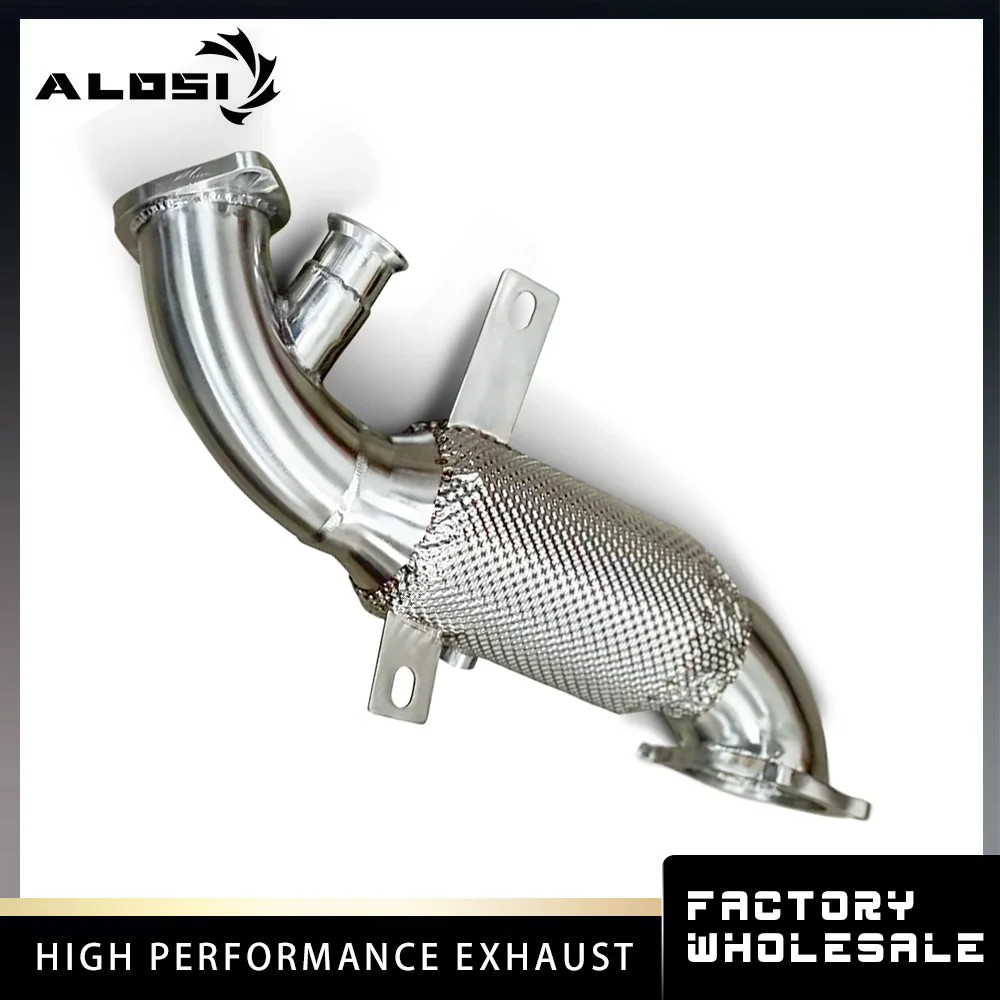 

Для Alfa Romeo Giulia/Stelvio 2.0T 2017-2021 водосточная труба с каталитической высокопроизводительной выхлопной модифицированной гоночной производительностью