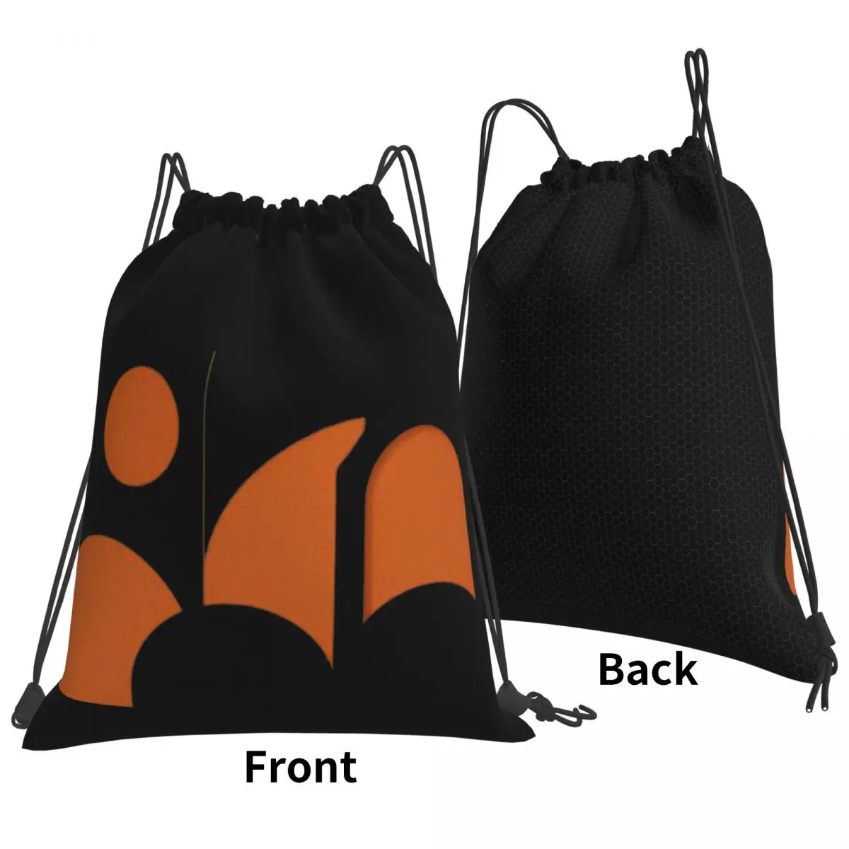 Geometric Terracotta Shapes Backpacks Multi-function Drawstring Bags Shoes Bag Book Bags for Man Woman School