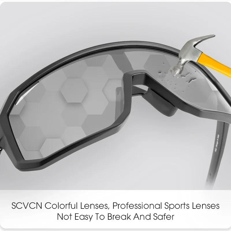 Photochrome Herren UV400 Radfahren Sonnenbrille Frauen Sport Lauf Brillen für Männer Gläser Straße Mountainbike Fahrrad Brille – Detail 3