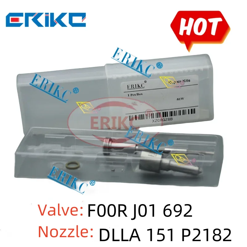 

F00RJ03504 Common Rail Injector Overhaul Kits Nozzle DLLA151P2182 (0433172182） Valve F00RJ01692 for 0445120227