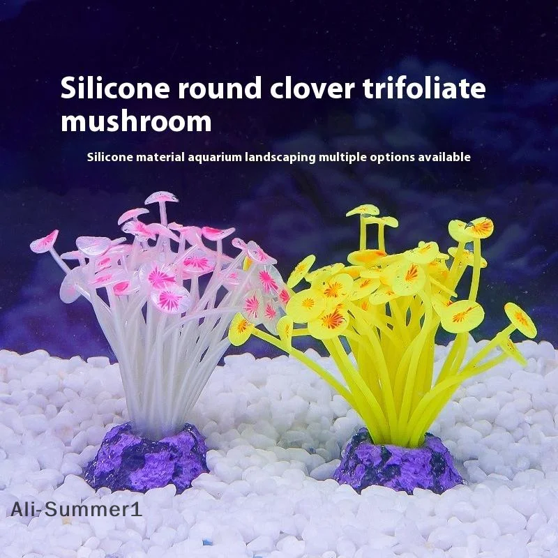 【E】Silicone Mushroom Artificia - Planted Aquarium Pictures recension och pris