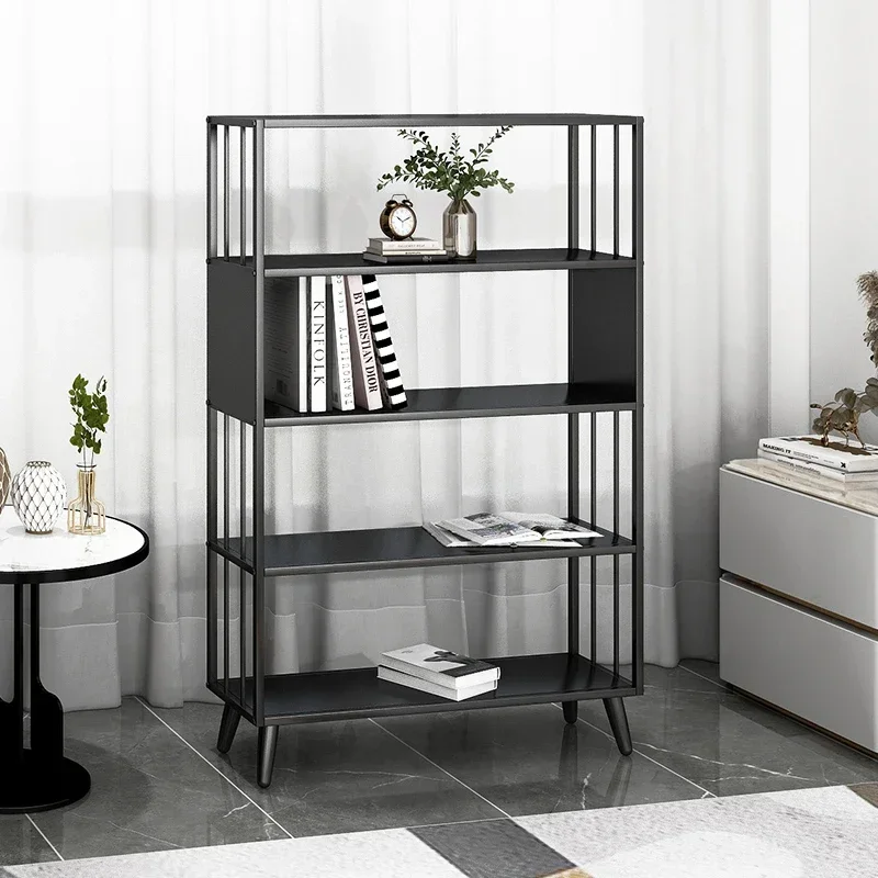 Shelves Storage Book Shelf Locker Booksellers Organizer Nordic Floor Bookcase Iron Living Room Prateleira Books Furniture