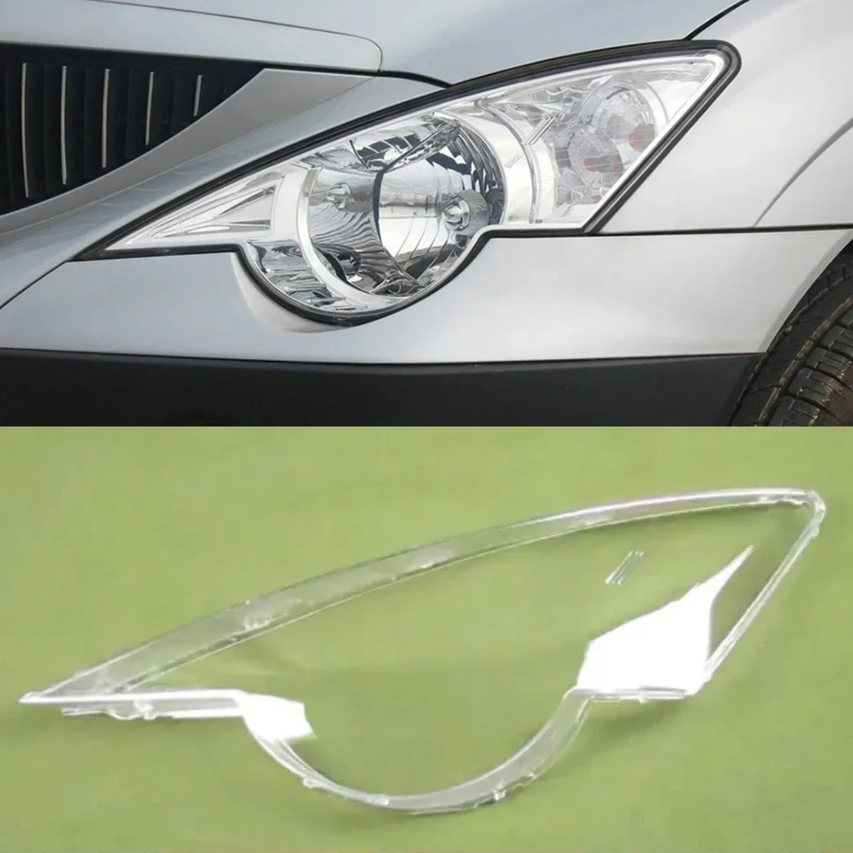 

For Ssangyong Actyon Headlight Cover Shade Headlamp Shell Transparent Lens Plexiglass Replace Original Lampshade 2006 2007 -2012