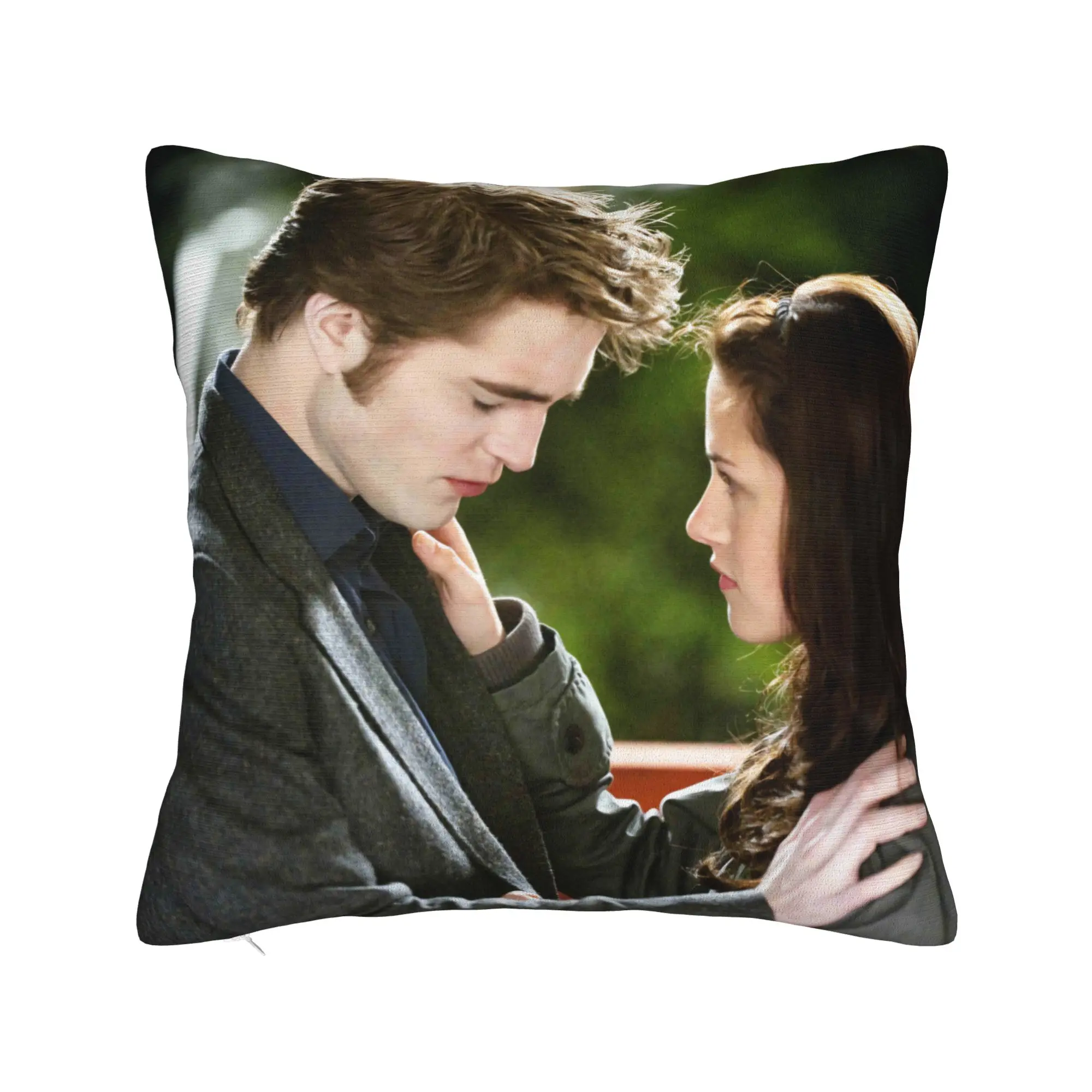 Twilight Edward Bella Pillowcase Printing Cushion Cover Decorations  Throw Pillow Case Cover Home Zipper