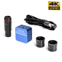 8MP 4K Sony IMX317 Sensor USB 3.0 0.5X Microscope Camera Measurement Electronic Digital Eyepiece for Repair PCB Soldering Jewel