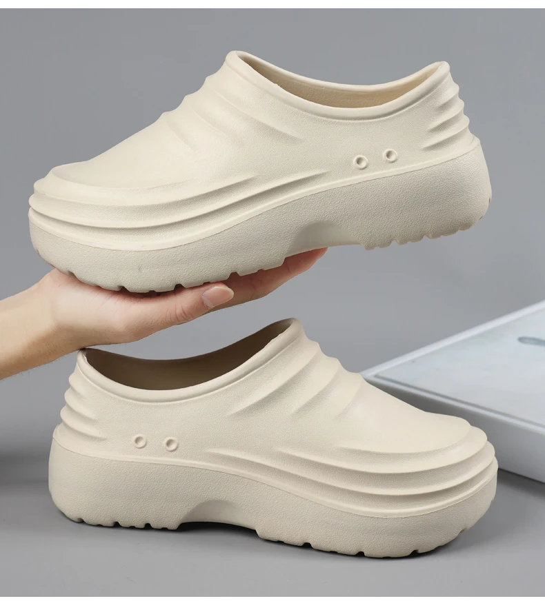Hotel-Kochschuhe, Ganzjahres-Arbeitsschuhe, rutschfest, wasserdicht, ölbeständig, Herren-Freizeitschuhe, vielseitig einsetzbar, leichte EVA-Outdoor-Gartenschuhe – Detail 24