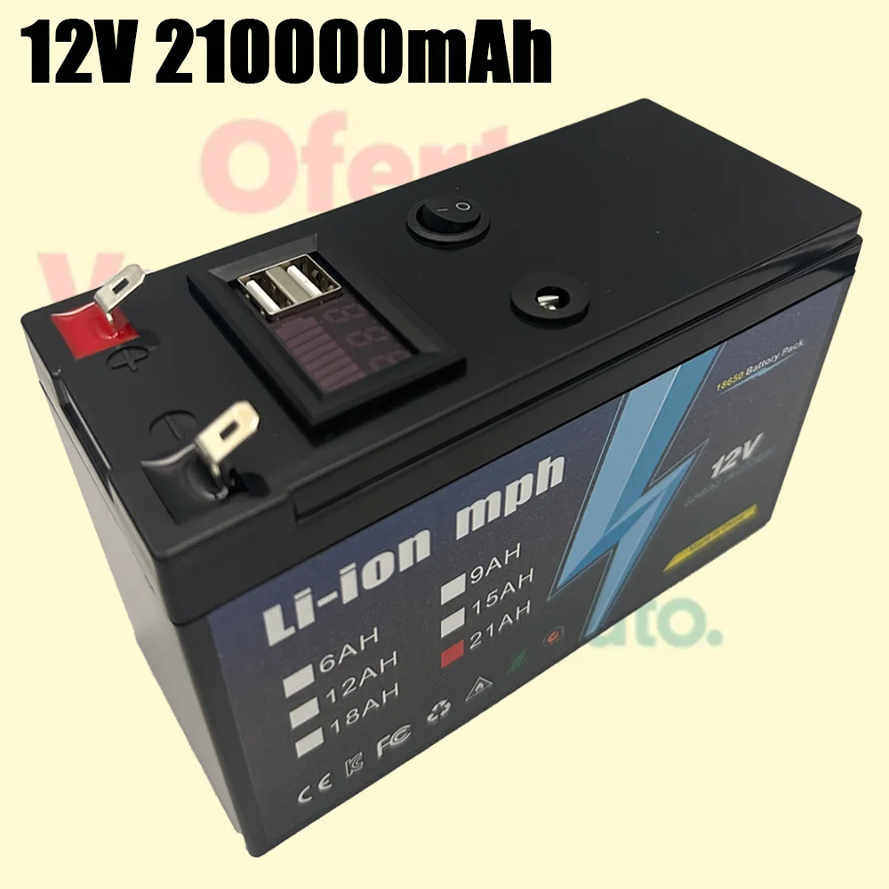 

✅21AH 12V LiFePO4 Battery Pack Built-in BMS Lithium Iron Phosphate Cells For Replacing Most of Backup Power Home Energy Storage