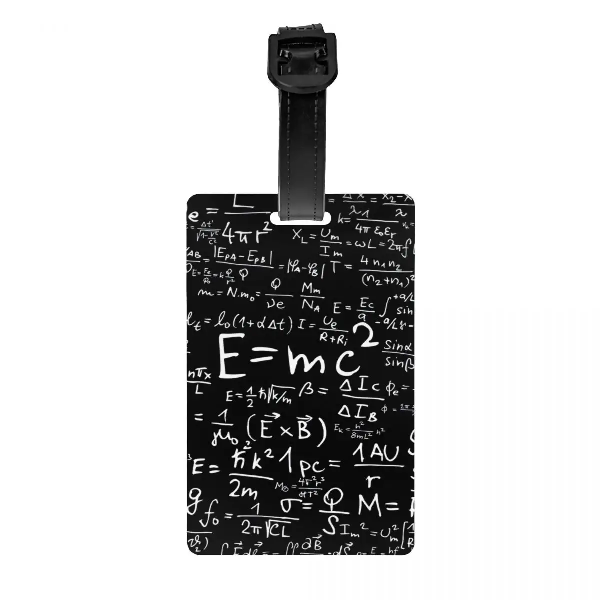 Custom Physics Equations Luggage Tags Custom Geek Science Math Baggage Tags Privacy Cover Name ID Card