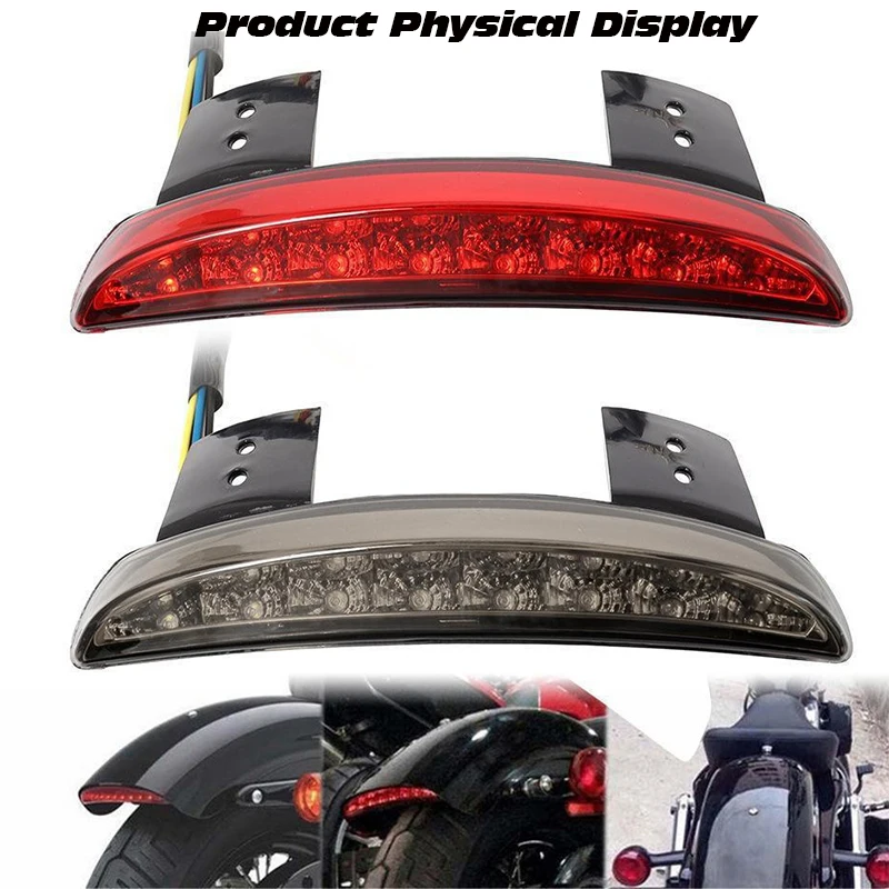 12V Motorcycle Fender Edge LED Brake Light Red Stop Running Lamp High Brightness For Harley Sportster Iron 883 1200 Dyna Xl8