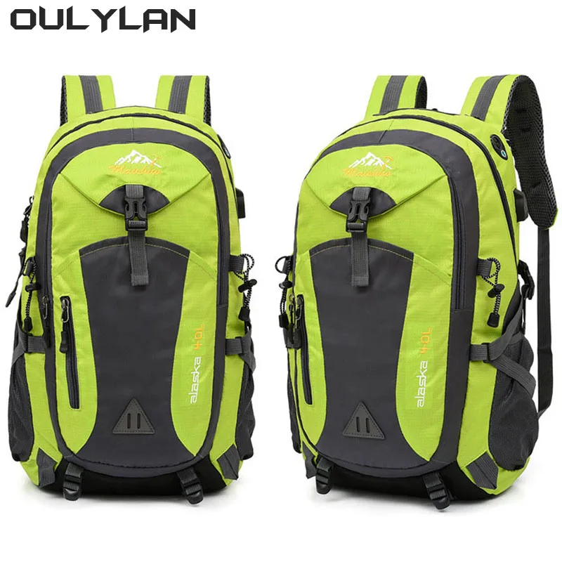 40L Water Resistant Travel Backpack Camping Hiking Laptop Daypack Trekking Climbing Back Bags For Men Women Hiking Supplies