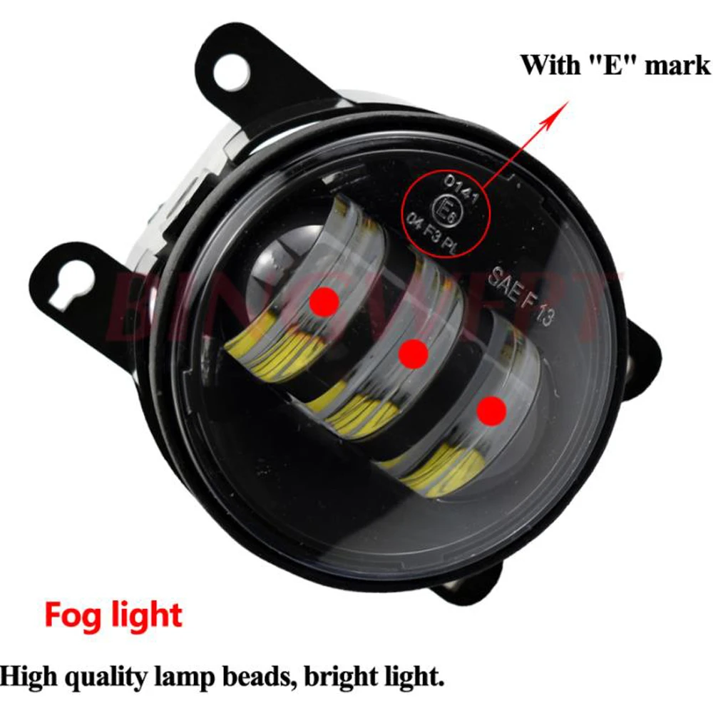 車H11 ledフォグライトアセンブリの天使の目デイタイムランニングフォグランプdrl 12 12vフォグランプlevorgインプレッサ2014-18フォグランプ