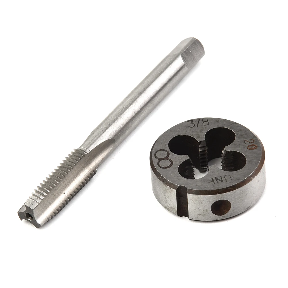 HSS BSF 3/8-20 Straight Flute Machine Taps Tap And Die Tap And Die 2pcs 3/8-20 BSF Standard Pipe Taps Flute