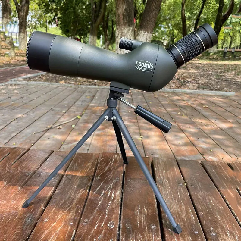 

Bird Watching Telescope Mount Gomu 20-60x60 Monocular Zoom Large Eyepiece With Tripod Portable Spotting Scopes For Hunting