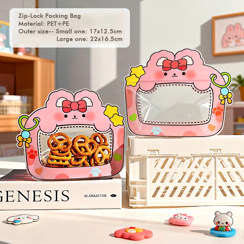 20/50 Stück Kunststoff-Druckverschlussbeutel mit großem Mund, Cartoon-Design für Snacks, Süßigkeiten, Kinder, Partygeschenke, kreatives Geschenk, Versiegelungsbeutel – Detail 9