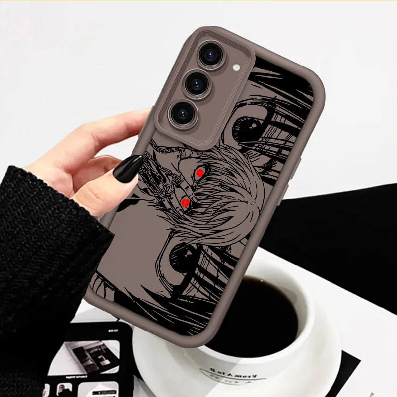 Anime Luxury Tokyo Ghoul For Samsung Note 20 S24 S23 S22 S21 S20 Ultra Plus FE A25 A23 A22 A55 A35 5G Eye Ladder Cover