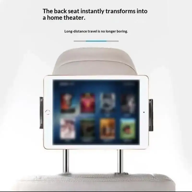 

Universal Car Headrest Tablet Mount Holder 360 Degree Rotating For Pad Stand Auto Rear Seat Pillow Bracket Travel Portable