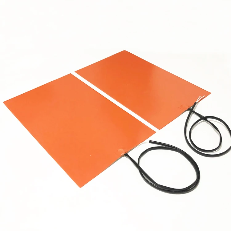5V 12V 24V 110V 220V 380V Electric Silicone Rubber Heating Pads Blankets Sticker Heated Plate Mat Flexible Waterproof 3D Printer