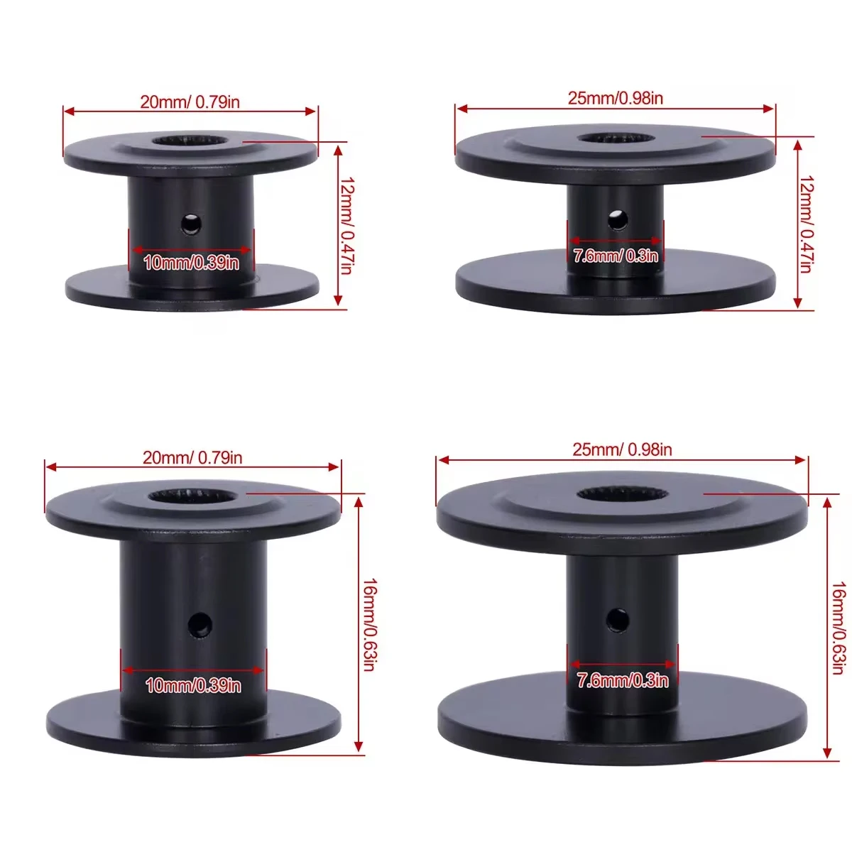 Aluminum 25T Steering Gear Servo Winch Spool for 1/10 RC Car Crawler Axial SCX10 TRX4 Capra Wraith LCG Chassis Rescue Tools
