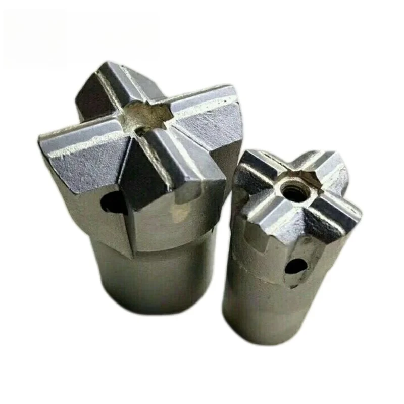 Carbide Cross Drill Bit, Cone Shank Rock Drilling Bit, Mine Tunnel Stone Mining