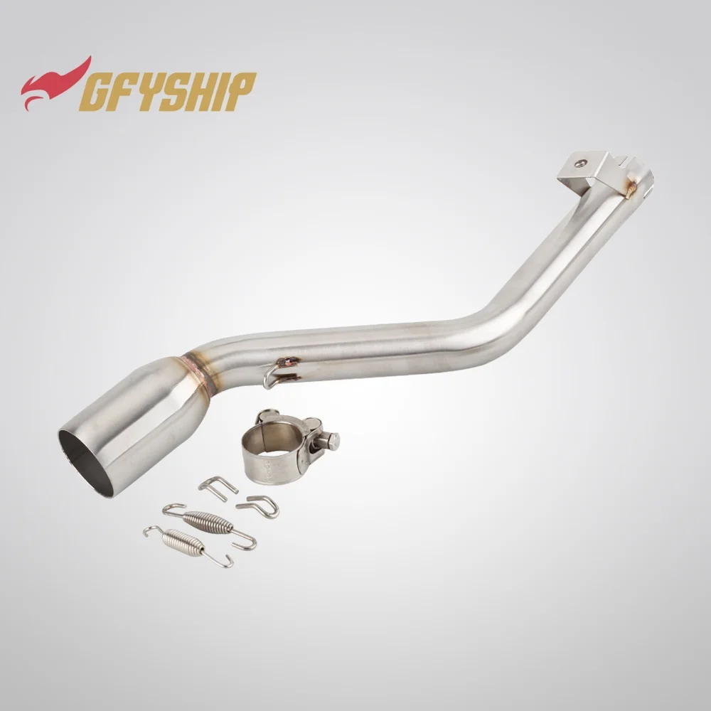 Motorcycle Exhausts Middle Link Pipes Slip-on For KEEWAY TX 125 SM / ENDURO 2012 2013 2014 2015 2016 2017 2018 2019 2020 2021