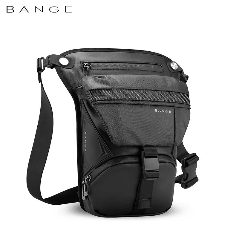 BANGE Shoulder bag Motorcycle Riding waist bag Multifunctional crossbody bag Men's tactical outdoor leg bag