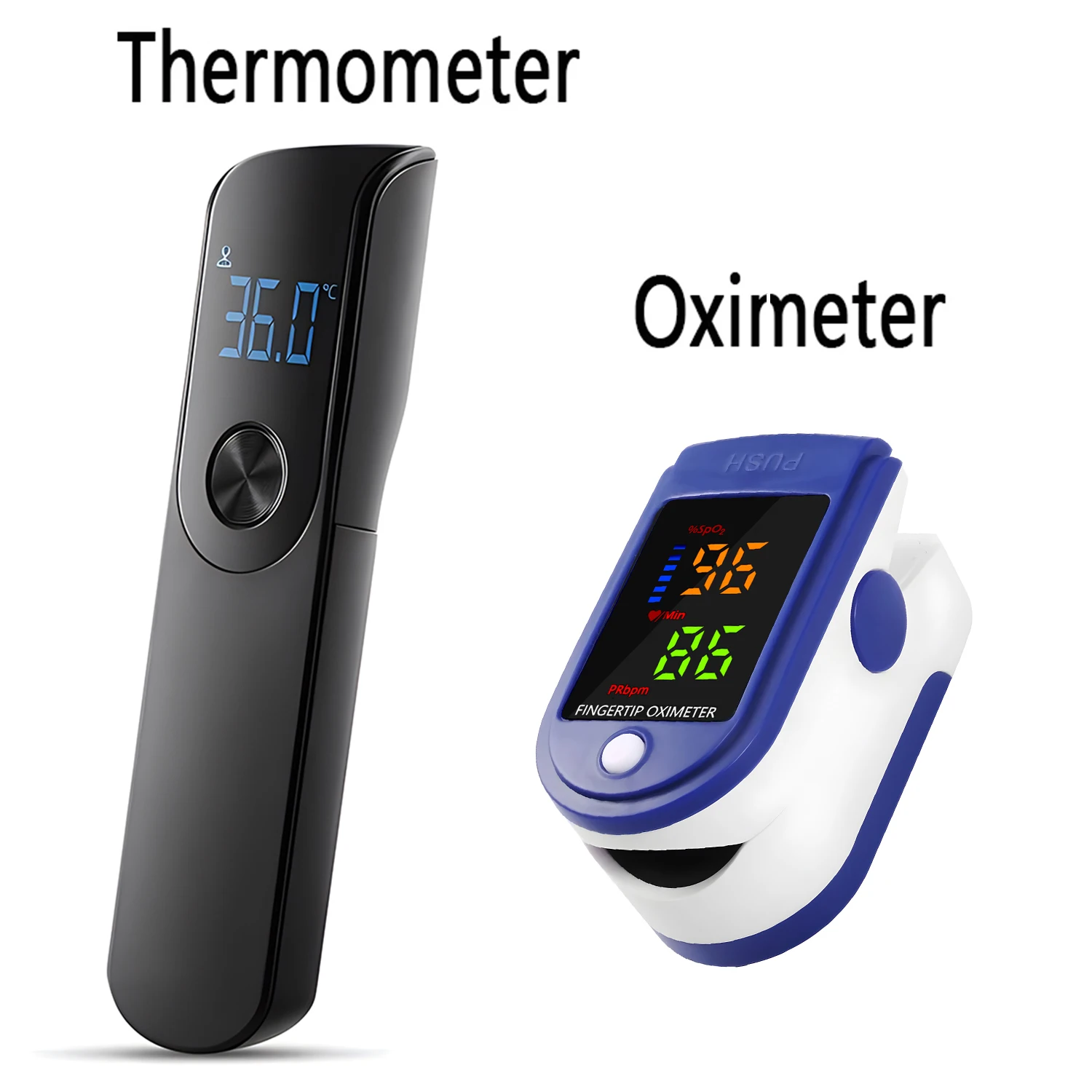 Medical Household Infrared Fever Thermometer Digital Baby Adult Non-contact Laser Body Temperature Ear Thermometer Or Oximeter