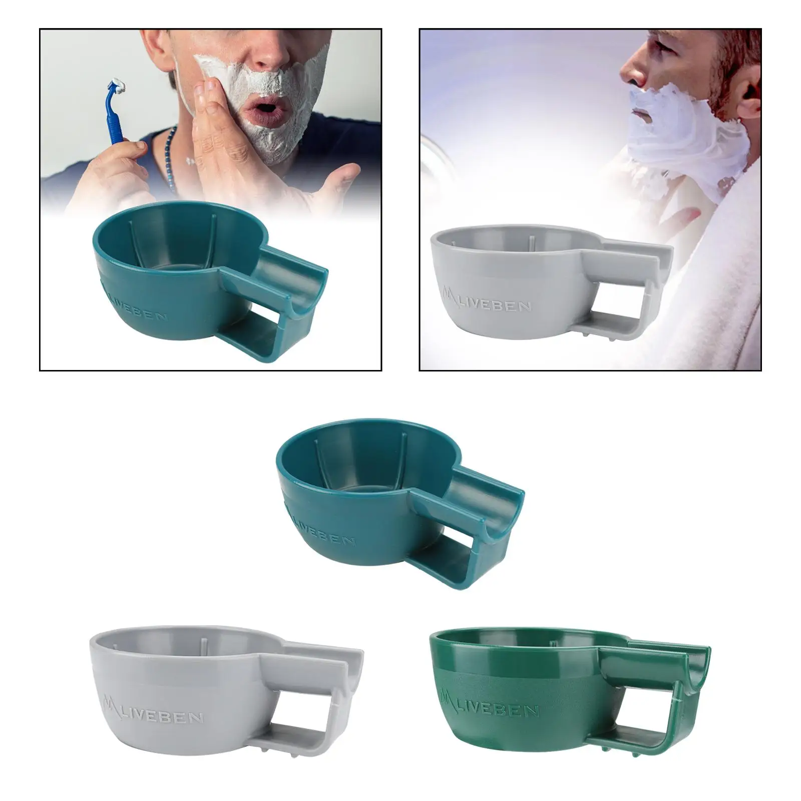 Tazza da barba bagnata ciotola per sapone da barba per uomini marito regali di san valentino