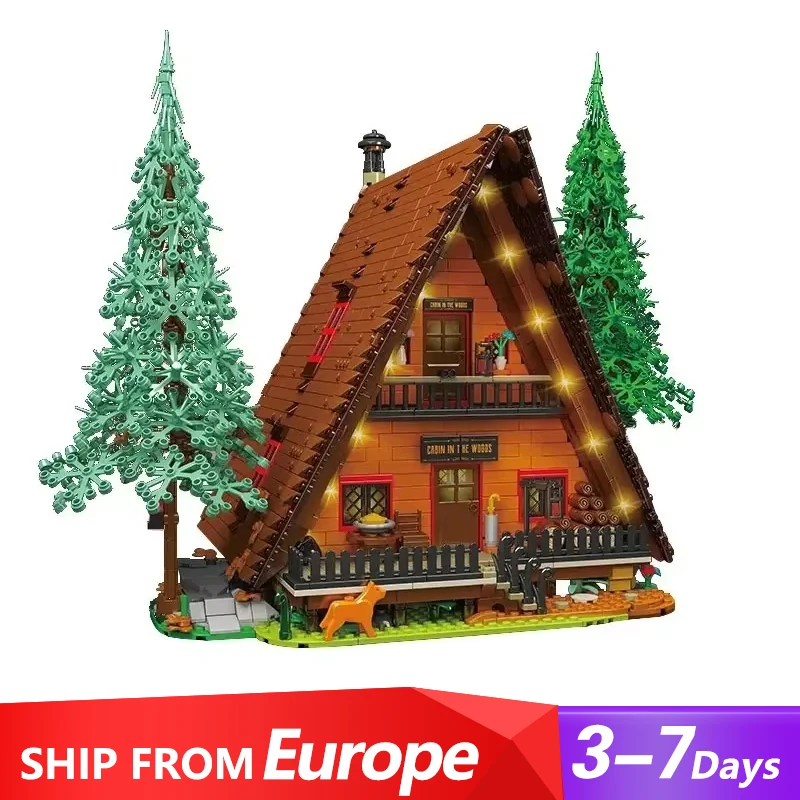 Creative Expert MOC Cabin in The Woods Forest House Wooden House Model 3398PCS Building Blocks Brick Puzzle Toys for Kids Gift