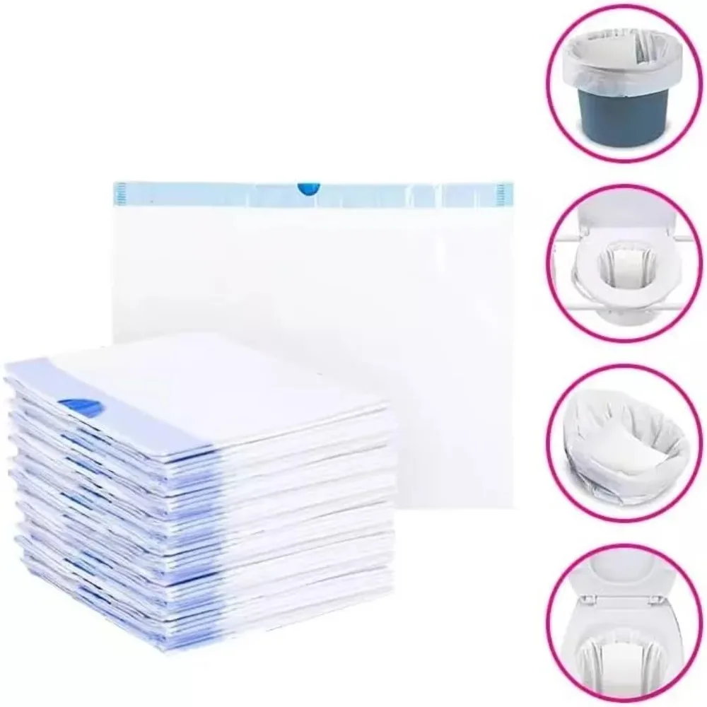 20/40Pcs Thickened Disposable Bags Replacement Universal Drawstring Toilet Bag Disposable Bucket Liners Odorless