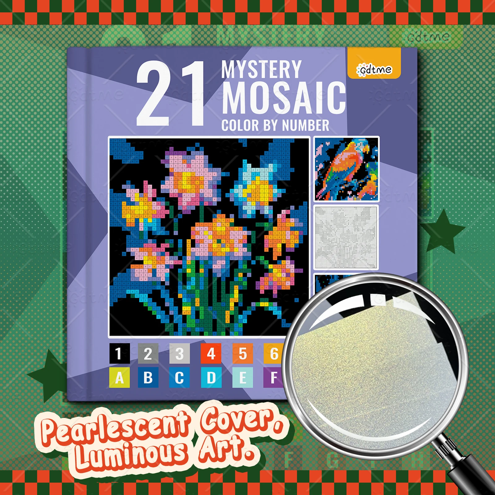 MYSTERY MOSAIC COLOR BY NUMBER Coloring Book for Adult and Teen Featuring Relieve Stress Kill Time DIY Painting Drawing Books