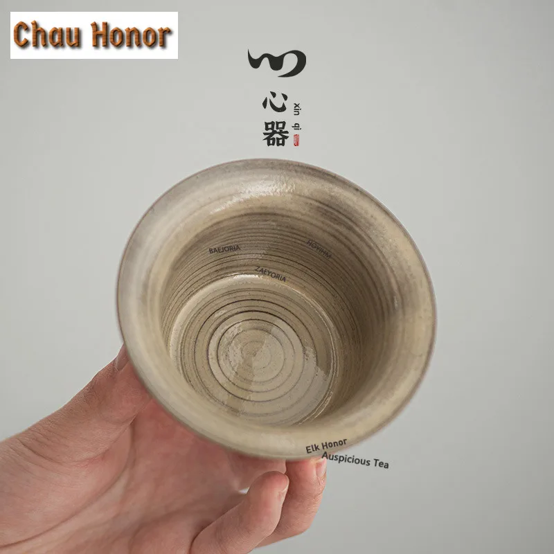 100ml Antique Stone Lid Hand-held Gaiwan Japanese Tea Tureen Tea Bowl With Lid Kit Tea Making Cover Bowl Tea Ceremony Ornaments